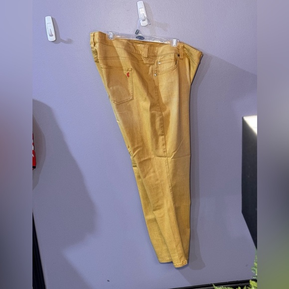 Yellow Straight Leg Jeans - Picture 2 of 3